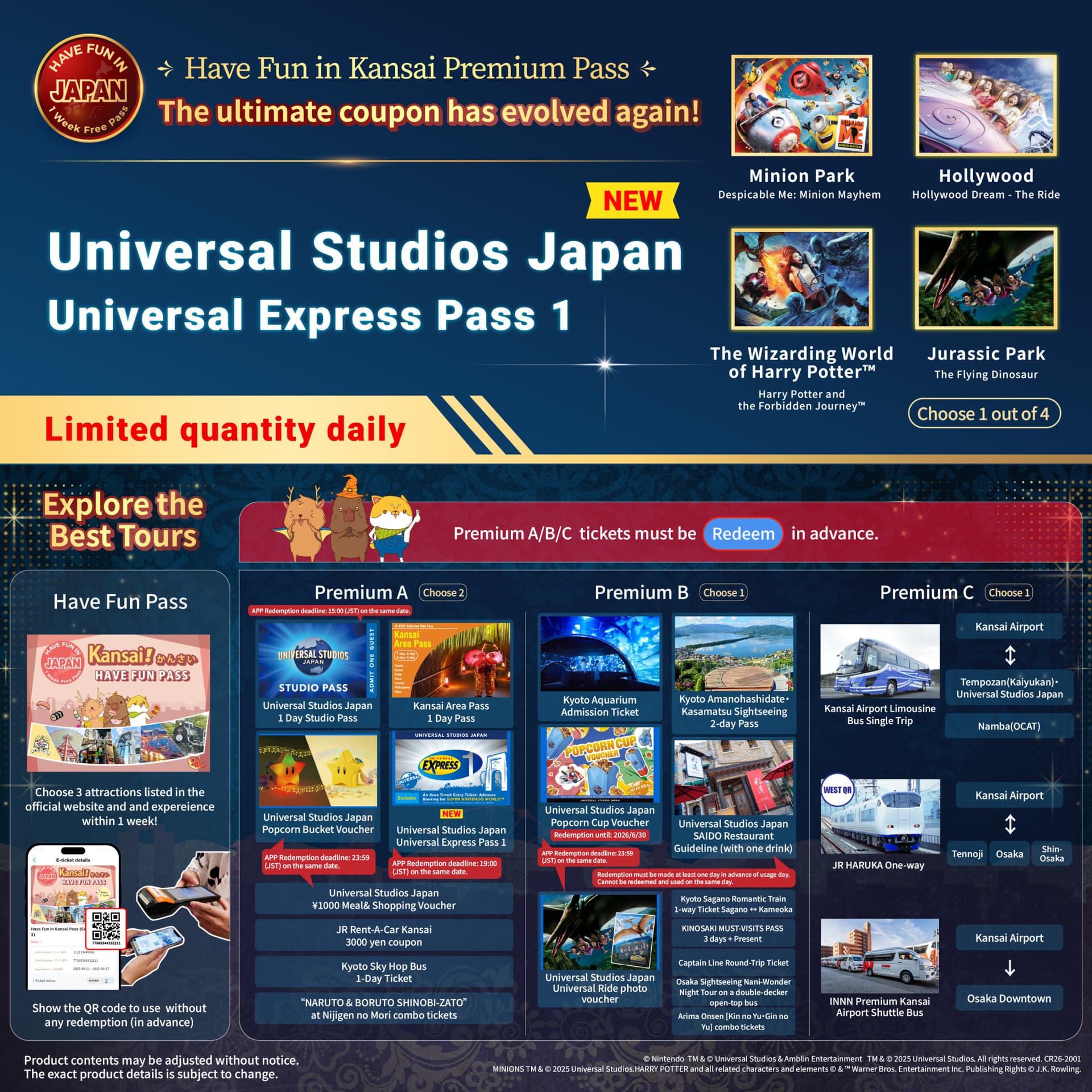Have Fun in Kansai Premium Pass with Optional 1-Day Universal Studios Japan Ticket - image 3